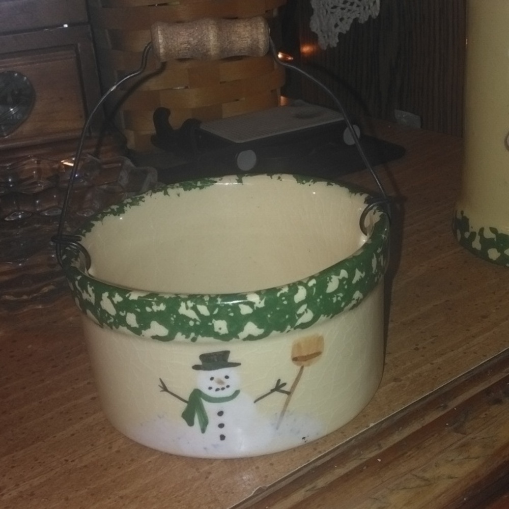 1995 alpine pottery bowl with handle